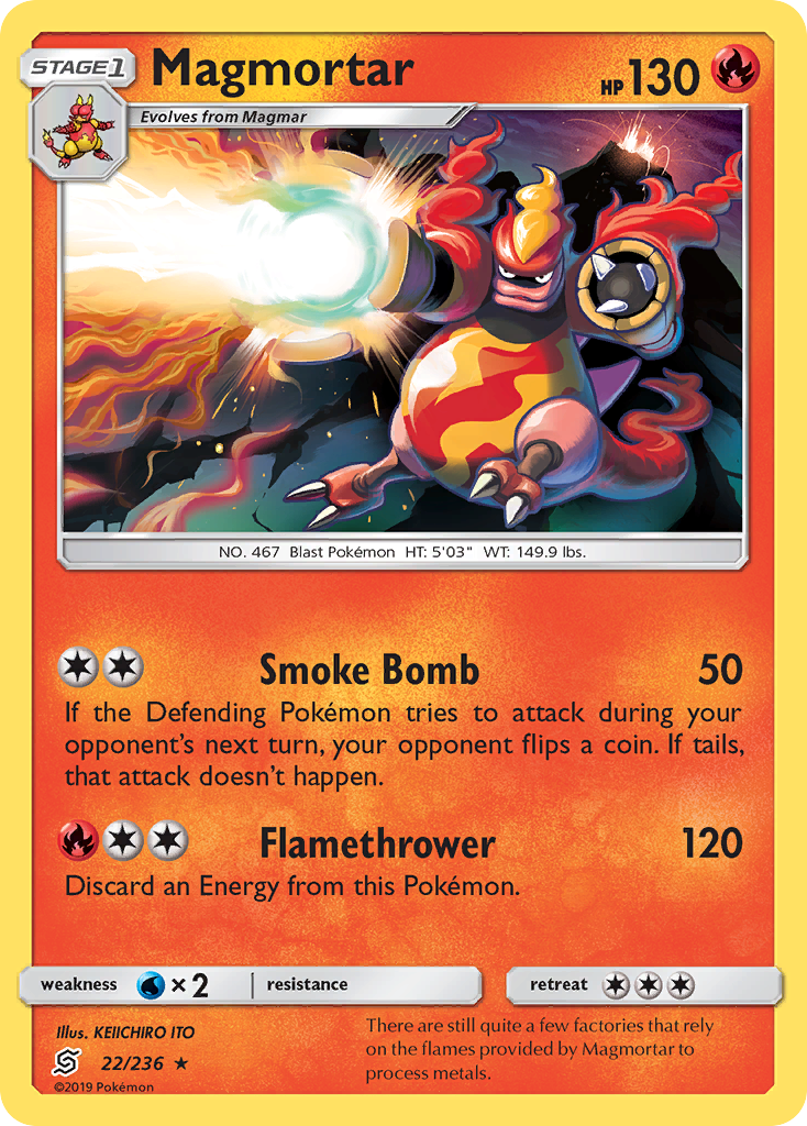 Magmortar (22/236) [Sun & Moon: Unified Minds] | Exor Games Summserside