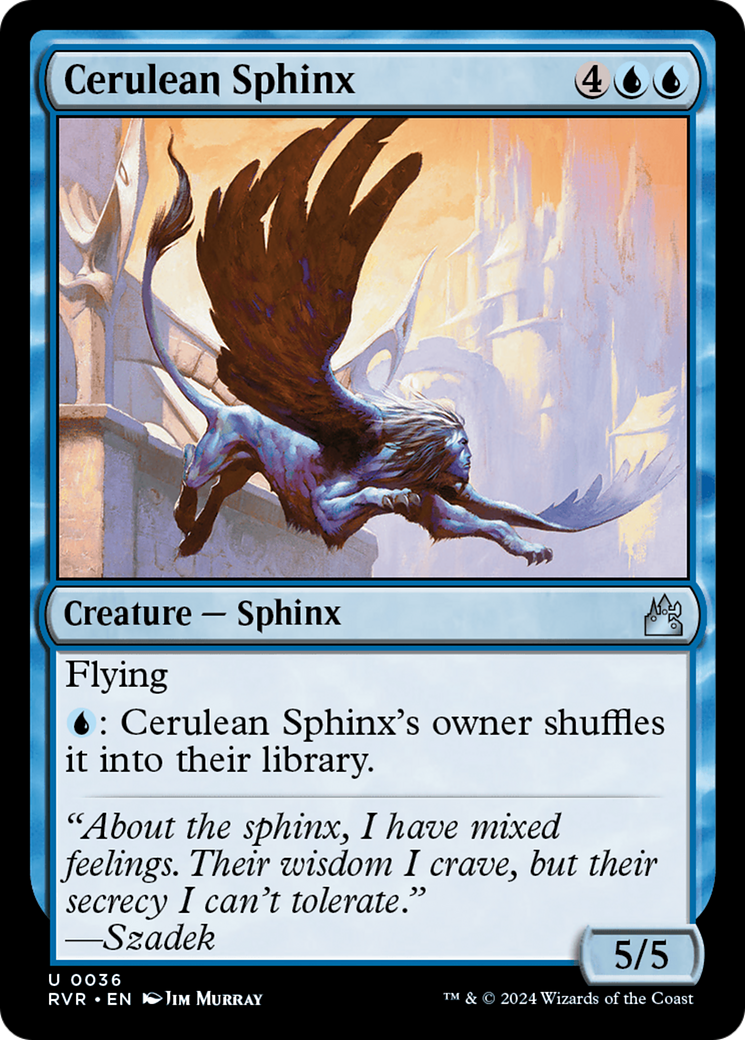 Cerulean Sphinx [Ravnica Remastered] | Exor Games Summserside