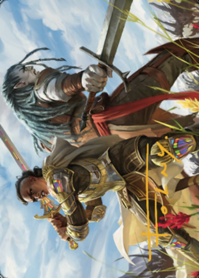 Join Forces Art Card (Gold-Stamped Signature) [Dominaria United Art Series] | Exor Games Summserside