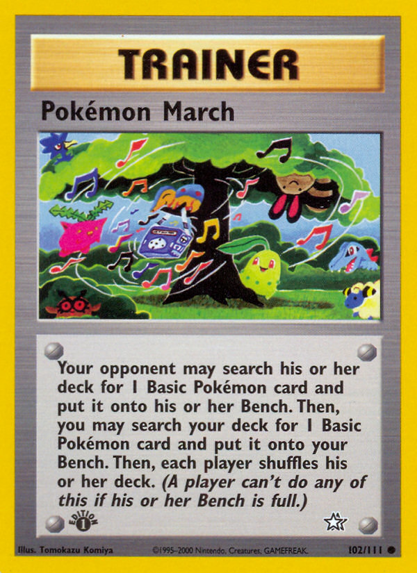 Pokemon March (102/111) [Neo Genesis 1st Edition] | Exor Games Summserside