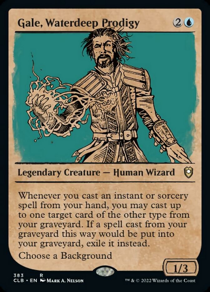 Gale, Waterdeep Prodigy (Showcase) [Commander Legends: Battle for Baldur's Gate] | Exor Games Summserside
