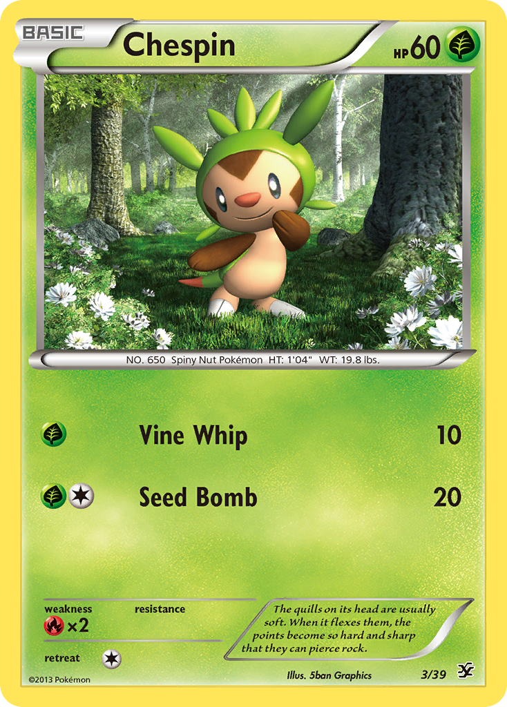 Chespin (3/39) [XY: Kalos Starter Set] | Exor Games Summserside