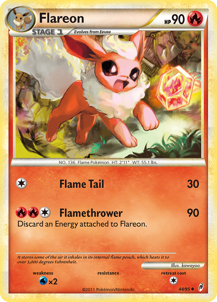 Flareon (44/95) [HeartGold & SoulSilver: Call of Legends] | Exor Games Summserside