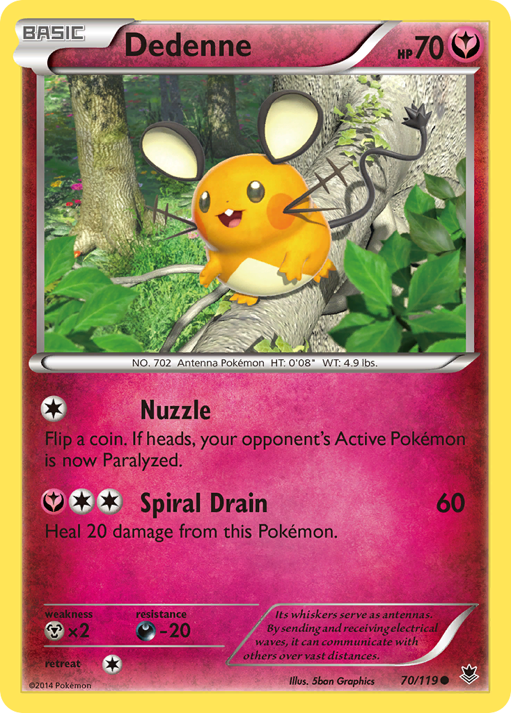 Dedenne (70/119) [XY: Phantom Forces] | Exor Games Summserside