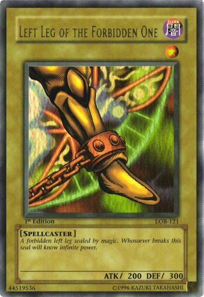 Left Leg of the Forbidden One [LOB-121] Ultra Rare | Exor Games Summserside