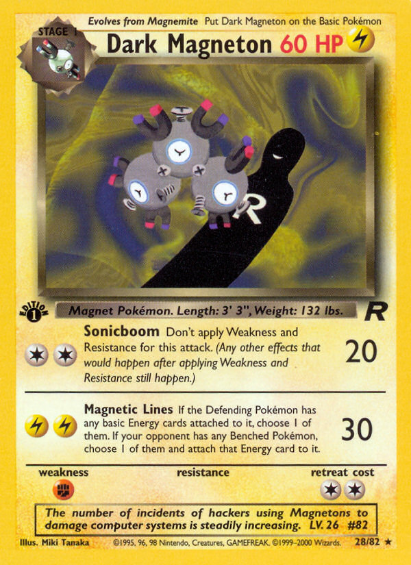 Dark Magneton (28/82) [Team Rocket 1st Edition] | Exor Games Summserside