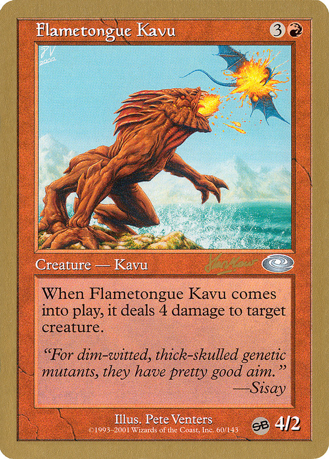 Flametongue Kavu (Sim Han How) (SB) [World Championship Decks 2002] | Exor Games Summserside