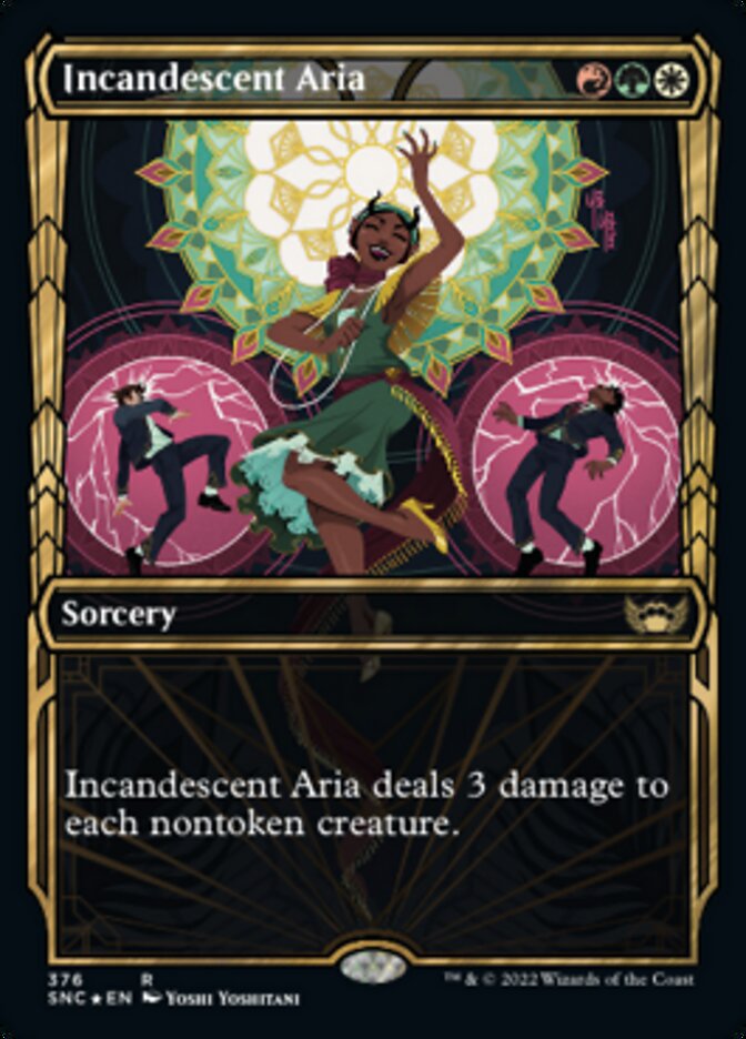 Incandescent Aria (Showcase Golden Age Gilded Foil) [Streets of New Capenna] | Exor Games Summserside