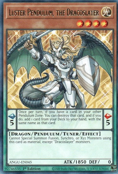 Luster Pendulum, the Dracoslayer (Rare) [ANGU-EN045] Rare | Exor Games Summserside