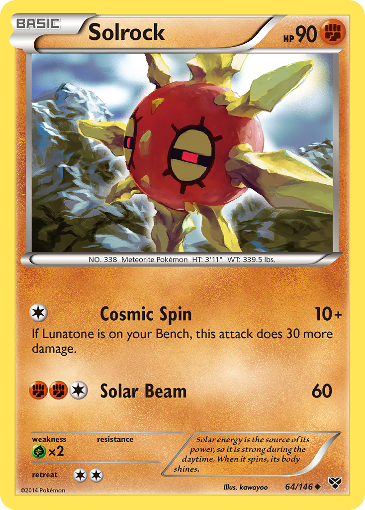 Solrock (64/146) [XY: Base Set] | Exor Games Summserside