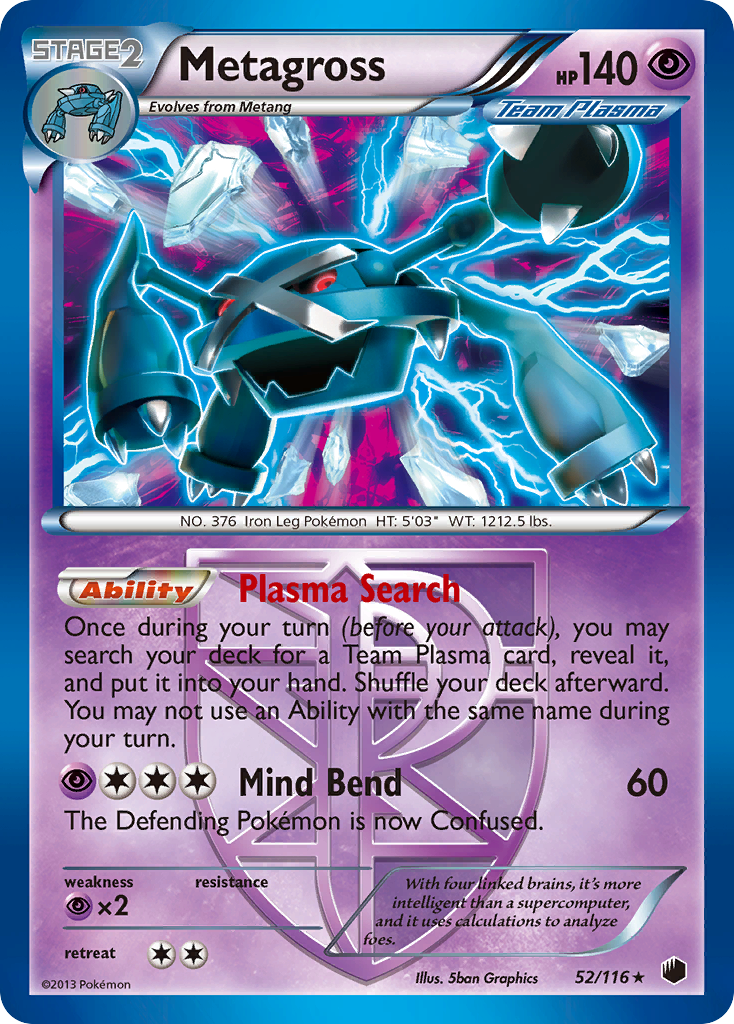 Metagross (52/116) [Black & White: Plasma Freeze] | Exor Games Summserside