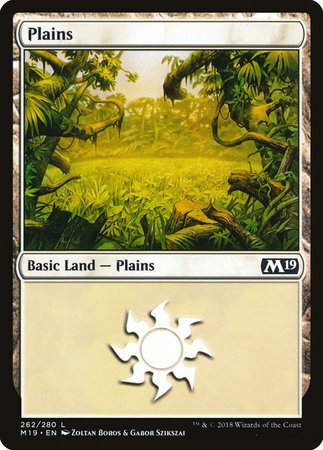 Plains (262) [Core Set 2019] | Exor Games Summserside