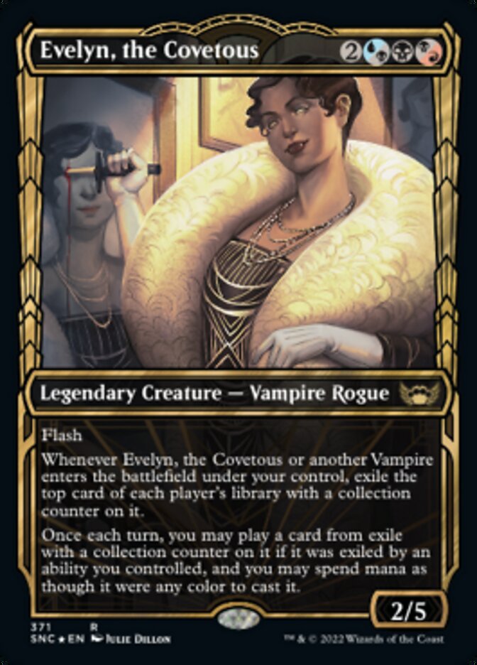 Evelyn, the Covetous (Showcase Golden Age Gilded Foil) [Streets of New Capenna] | Exor Games Summserside