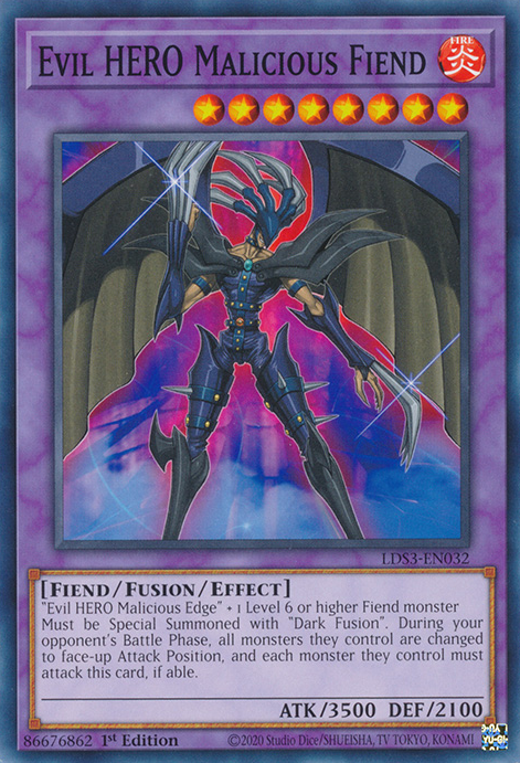 Evil HERO Malicious Fiend [LDS3-EN032] Common | Exor Games Summserside