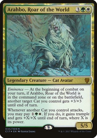 Arahbo, Roar of the World (Commander 2017) [Commander 2017 Oversized] | Exor Games Summserside