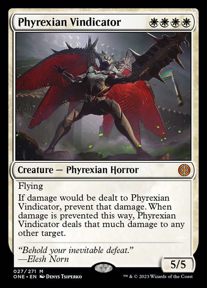 Phyrexian Vindicator [Phyrexia: All Will Be One] | Exor Games Summserside