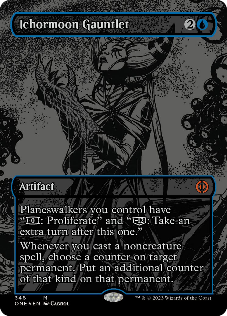 Ichormoon Gauntlet (Oil Slick Raised Foil) [Phyrexia: All Will Be One] | Exor Games Summserside