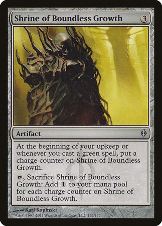 Shrine of Boundless Growth [New Phyrexia] | Exor Games Summserside