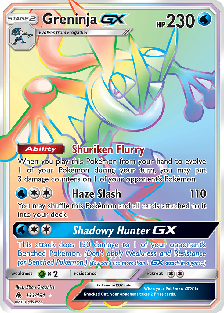 Greninja GX (133/131) [Sun & Moon: Forbidden Light] | Exor Games Summserside