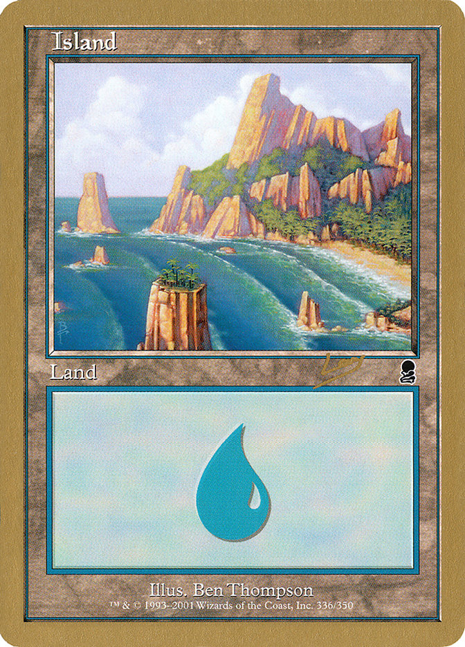 Island (rl336a) (Raphael Levy) [World Championship Decks 2002] | Exor Games Summserside