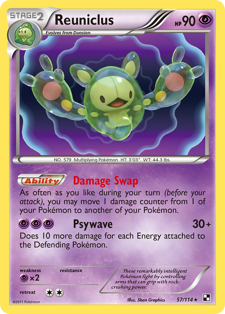 Reuniclus (57/114) [Black & White: Base Set] | Exor Games Summserside