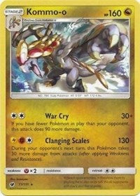 Kommo-o (77/111) (Cracked Ice Holo) (Theme Deck Exclusive) [Sun & Moon: Crimson Invasion] | Exor Games Summserside