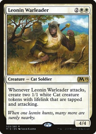 Leonin Warleader [Core Set 2019] | Exor Games Summserside