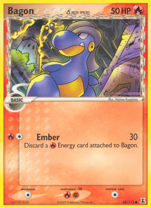 Bagon (58/113) (Delta Species) [EX: Delta Species] | Exor Games Summserside