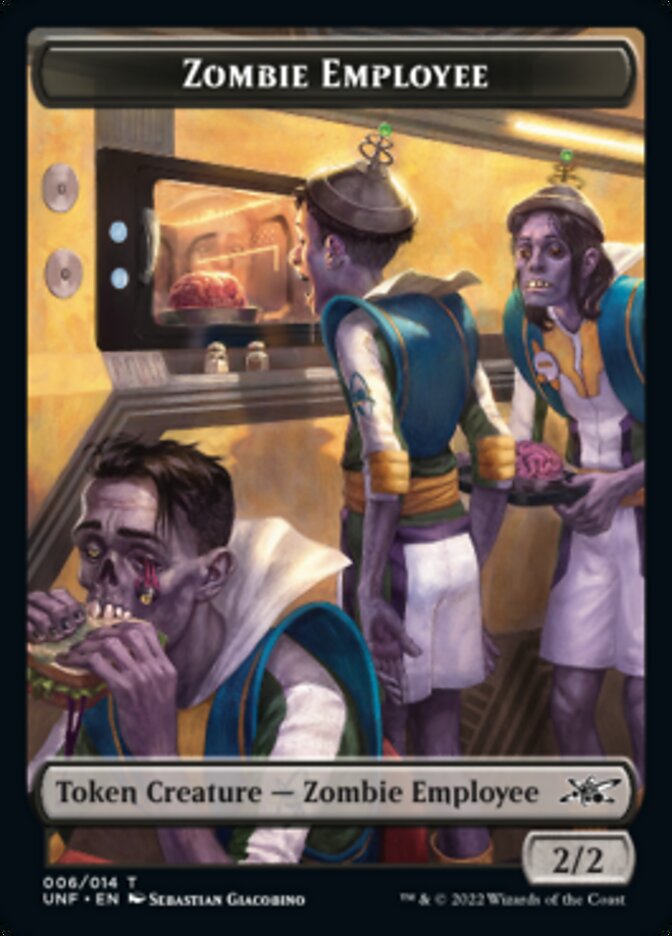 Zombie Employee Token [Unfinity Tokens] | Exor Games Summserside