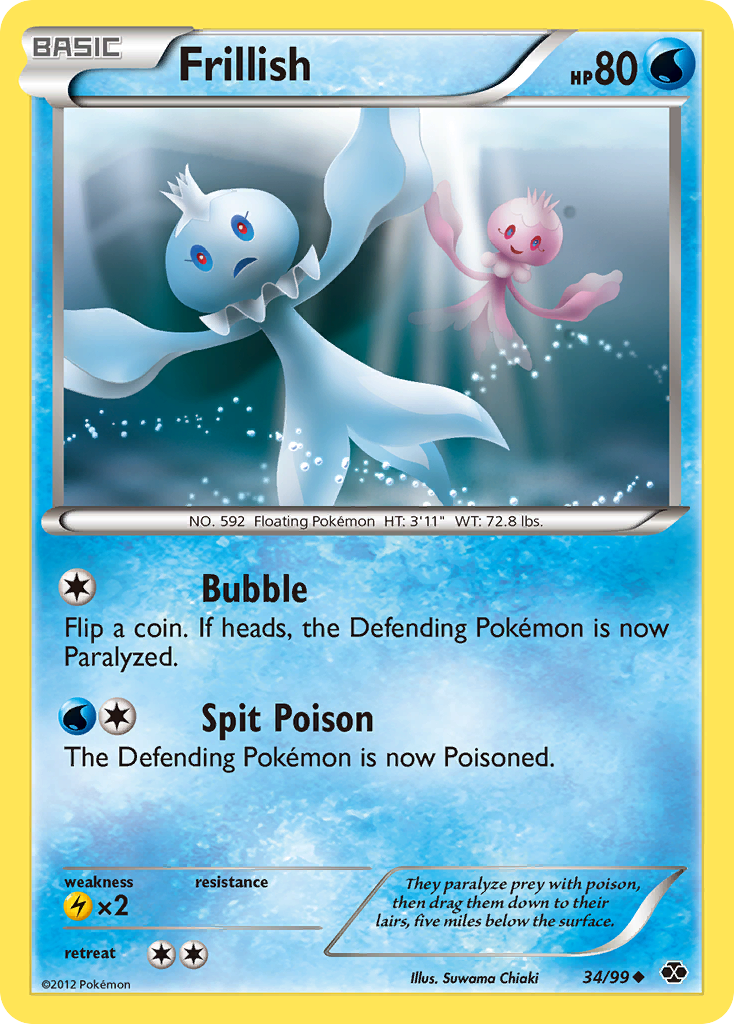 Frillish (34/99) [Black & White: Next Destinies] | Exor Games Summserside