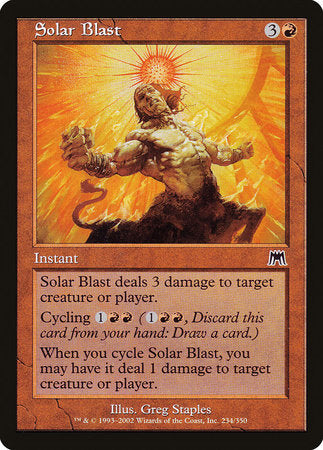 Solar Blast [Onslaught] | Exor Games Summserside