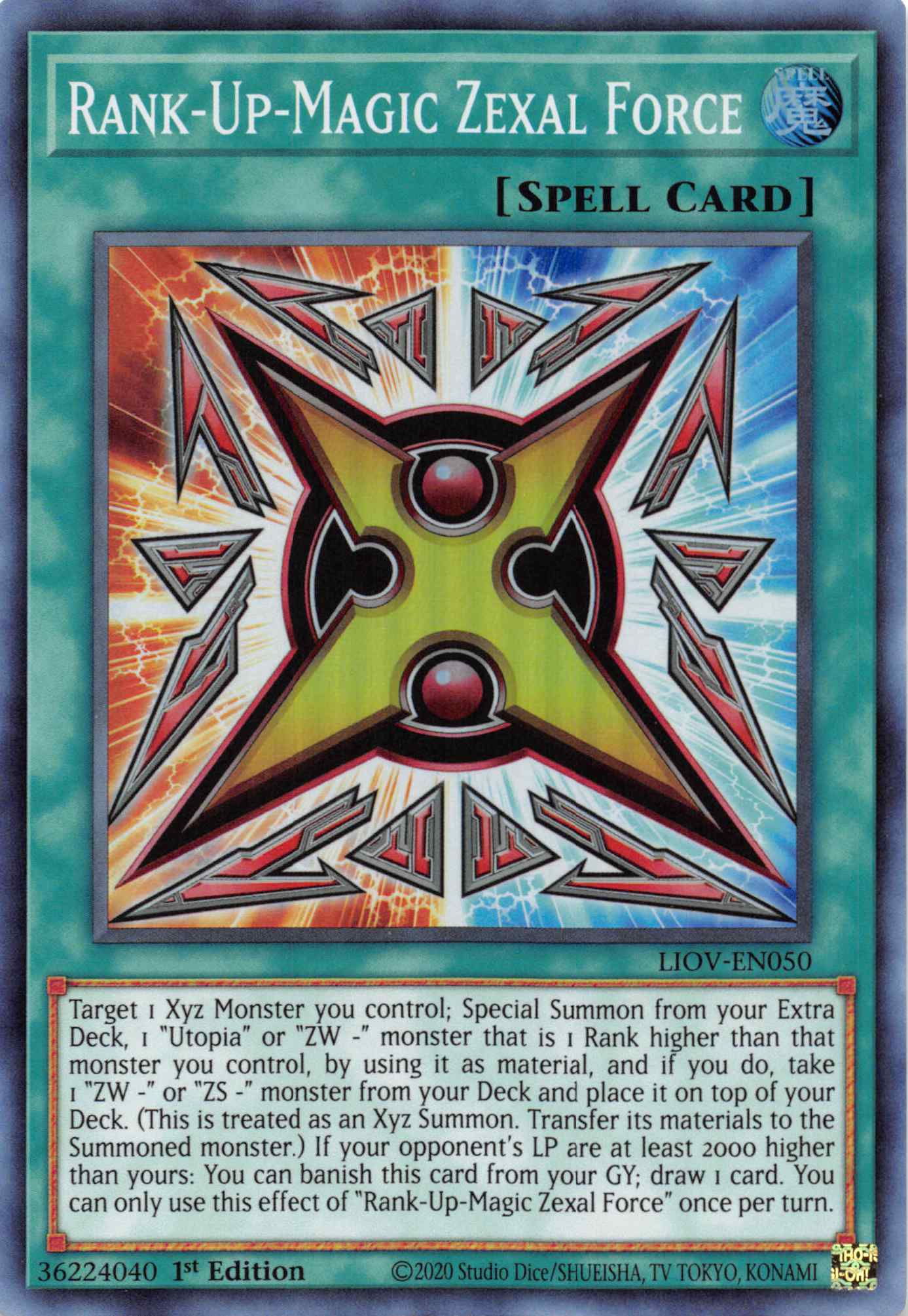 Rank-Up-Magic Zexal Force [LIOV-EN050] Super Rare | Exor Games Summserside