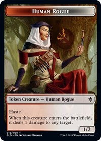 Human Rogue // Food (15) Double-sided Token [Throne of Eldraine Tokens] | Exor Games Summserside