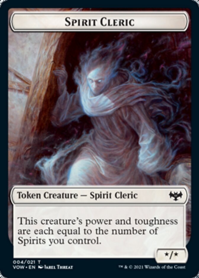 Spirit Cleric Token [Innistrad: Crimson Vow Tokens] | Exor Games Summserside