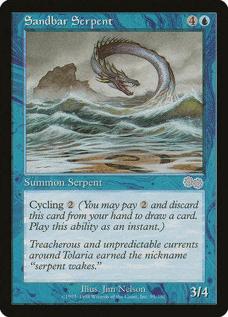 Sandbar Serpent [Urza's Saga] | Exor Games Summserside