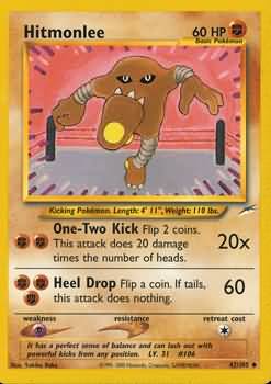 Hitmonlee (42/105) [Neo Destiny Unlimited] | Exor Games Summserside