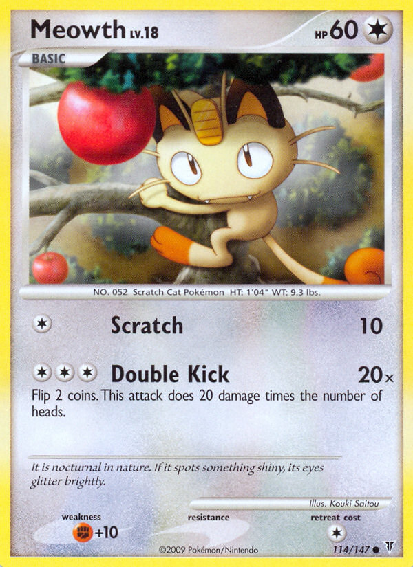 Meowth (114/147) [Platinum: Supreme Victors] | Exor Games Summserside