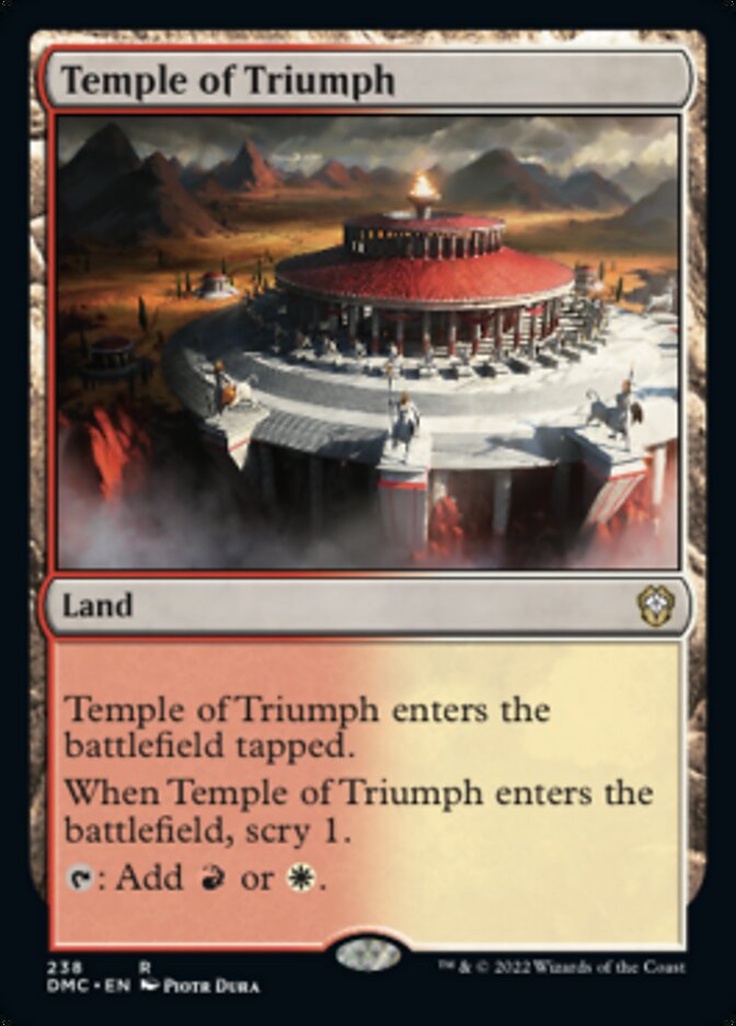 Temple of Triumph [Dominaria United Commander] | Exor Games Summserside