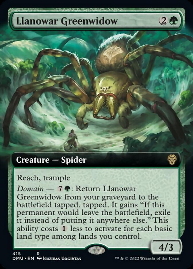 Llanowar Greenwidow (Extended Art) [Dominaria United] | Exor Games Summserside