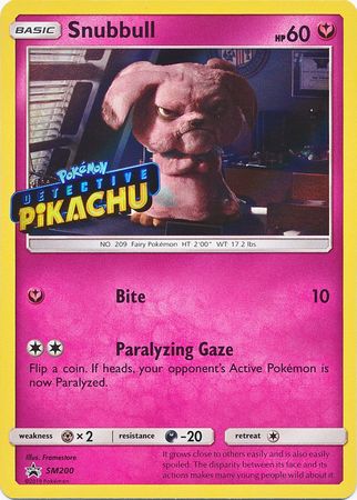 Snubbull Detective (SM200) (Pikachu Stamped) [Sun & Moon: Black Star Promos] | Exor Games Summserside