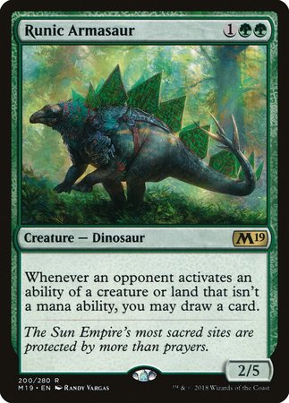 Runic Armasaur [Core Set 2019] | Exor Games Summserside