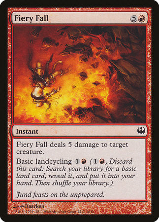 Fiery Fall [Duel Decks: Knights vs. Dragons] | Exor Games Summserside