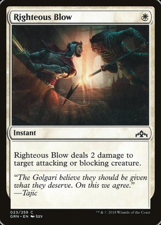 Righteous Blow [Guilds of Ravnica] | Exor Games Summserside