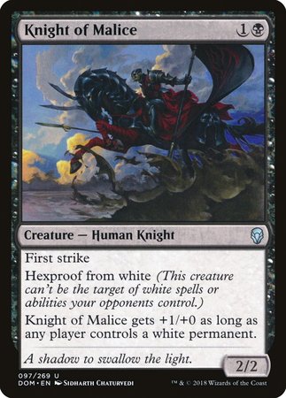 Knight of Malice [Dominaria] | Exor Games Summserside