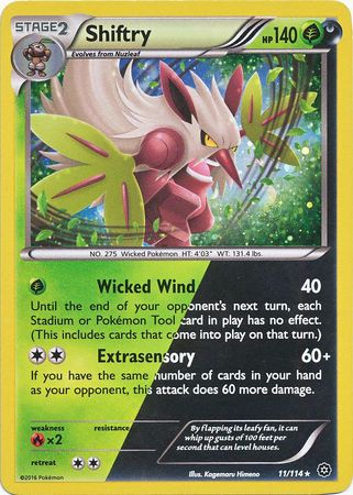 Shiftry (11/114) (Cosmos Holo) [XY: Steam Siege] | Exor Games Summserside