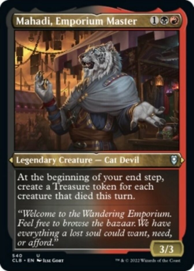 Mahadi, Emporium Master (Foil Etched) [Commander Legends: Battle for Baldur's Gate] | Exor Games Summserside