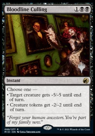 Bloodline Culling (Promo Pack) [Innistrad: Midnight Hunt Promos] | Exor Games Summserside