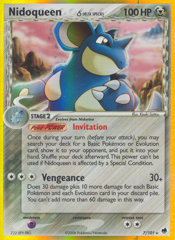 Nidoqueen (7/101) (Delta Species) [EX: Dragon Frontiers] | Exor Games Summserside