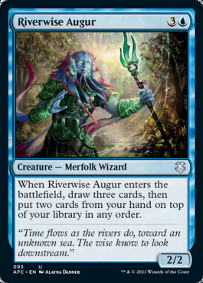 Riverwise Augur [Dungeons & Dragons: Adventures in the Forgotten Realms Commander] | Exor Games Summserside