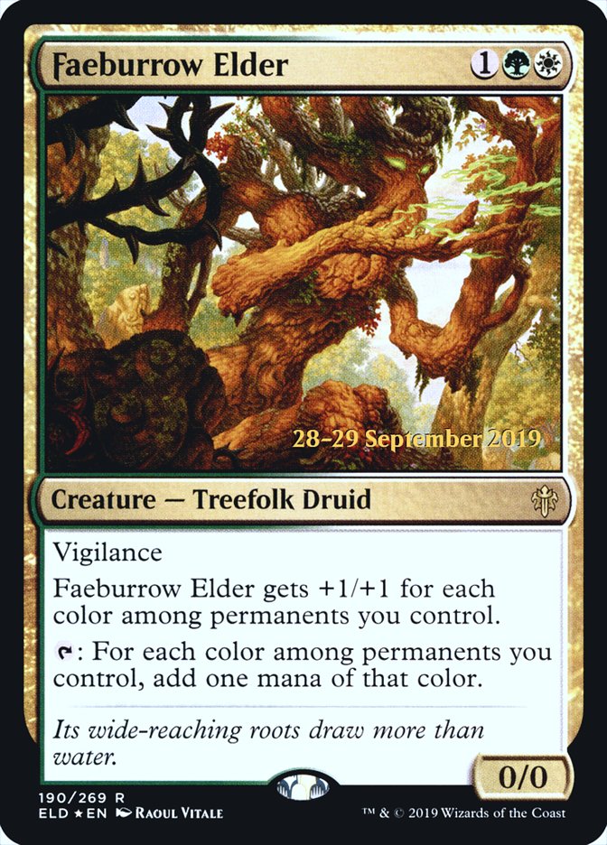 Faeburrow Elder  [Throne of Eldraine Prerelease Promos] | Exor Games Summserside